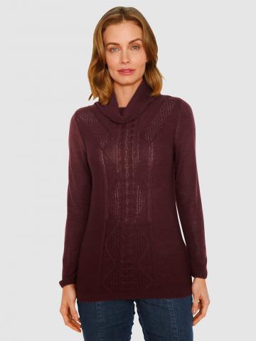 Вязаный пуловер