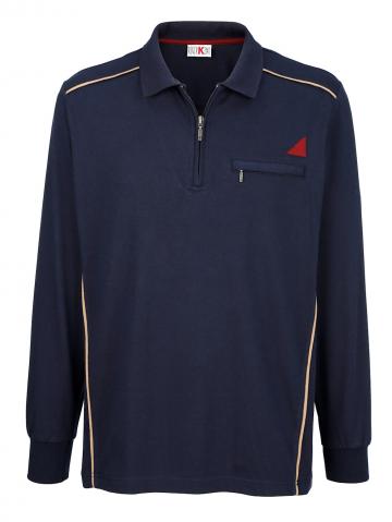 Поло с длинным рукавом