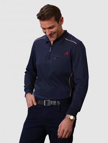 Поло с длинным рукавом