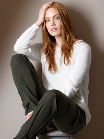 Вязаный пуловер