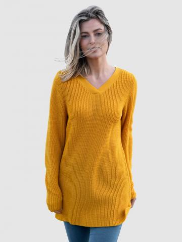 Вязаный пуловер