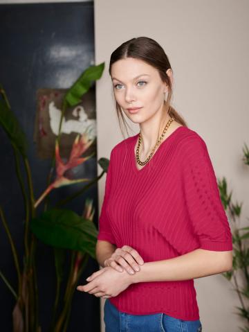 Вязаный пуловер