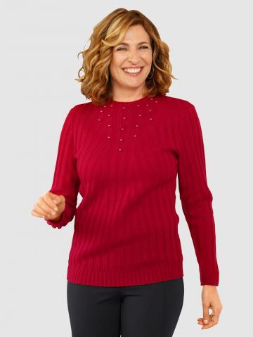 Вязаный пуловер