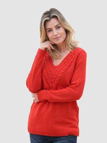 Вязаный пуловер