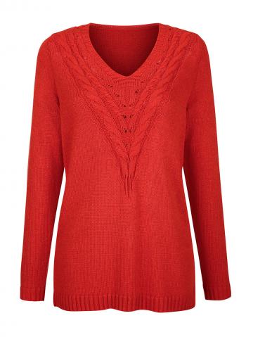 Вязаный пуловер