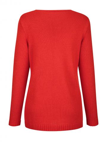 Вязаный пуловер