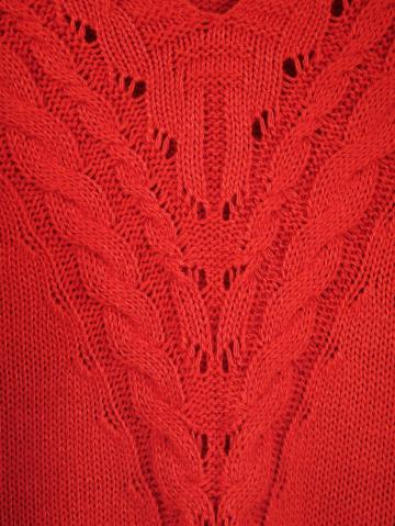 Вязаный пуловер