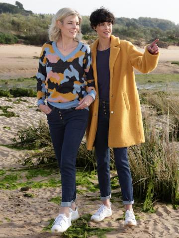 Вязаный пуловер