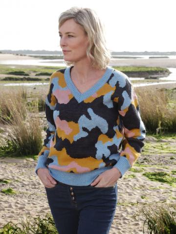 Вязаный пуловер