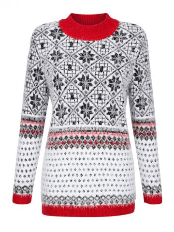 Вязаный пуловер