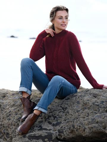 Вязаный пуловер