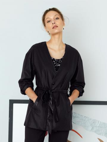 Куртка из искусственной кожи