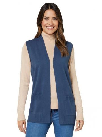 Вязаный жилет