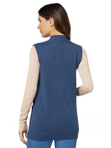 Вязаный жилет