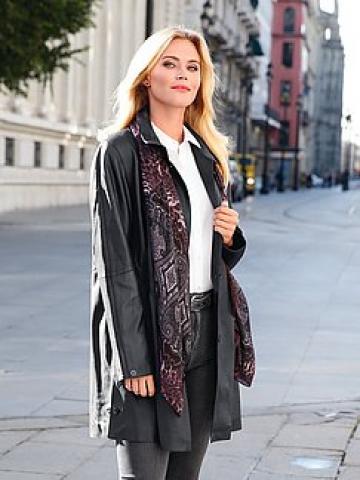 Кожаное пальто