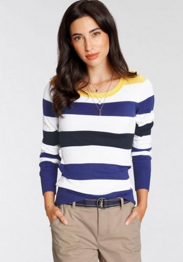Пуловер в полоску