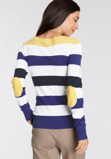 Пуловер в полоску