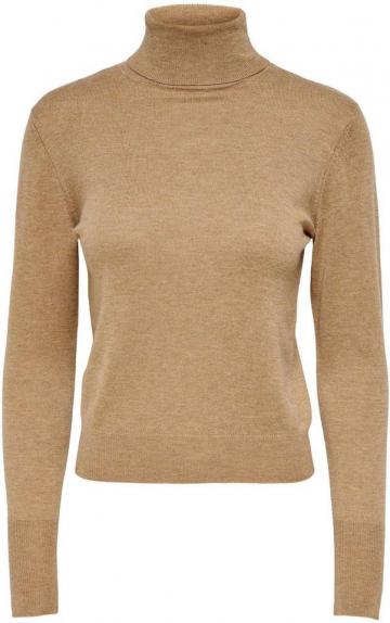 Пуловер с высоким воротником 