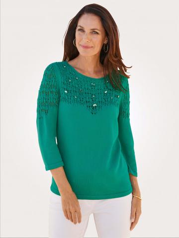 Вязаный пуловер