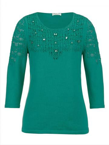 Вязаный пуловер