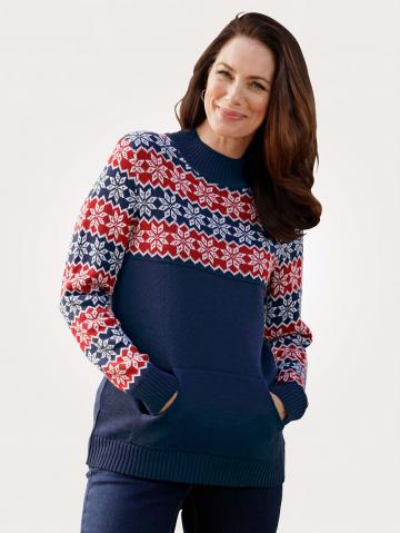 Вязаный пуловер