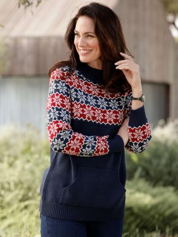 Вязаный пуловер