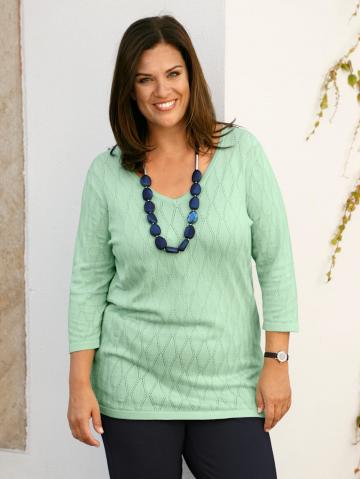 Вязаный пуловер