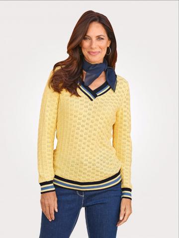 Вязаный пуловер