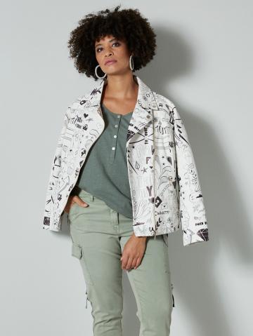 Куртка из искусственной кожи