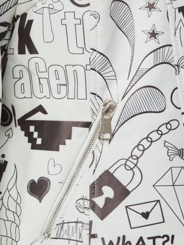 Куртка из искусственной кожи