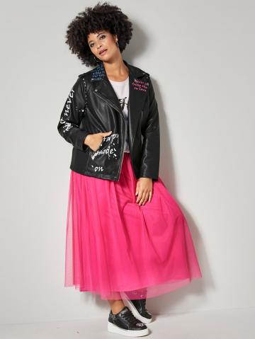 Куртка из искусственной кожи