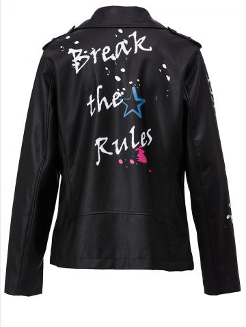 Куртка из искусственной кожи