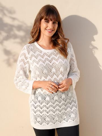 Вязаный пуловер