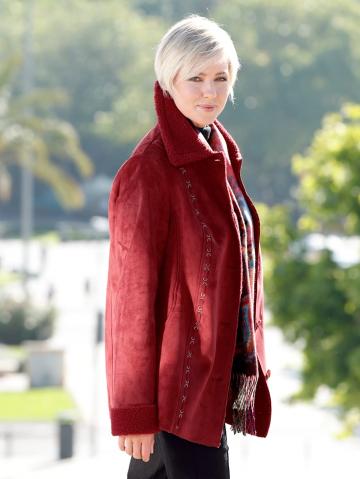 Куртка из искусственной кожи