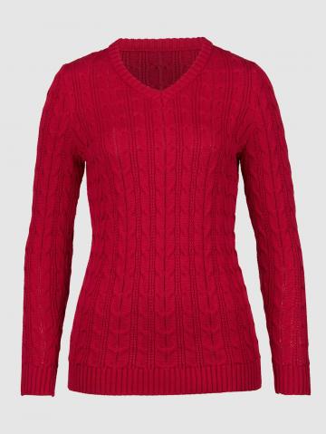 Вязаный пуловер