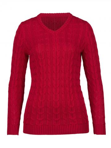 Вязаный пуловер