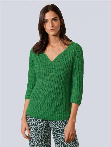 Пуловер с круглым вырезом