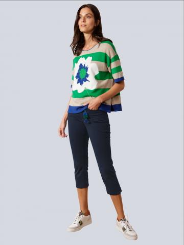 Пуловер с круглым вырезом