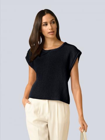 Пуловер с круглым вырезом