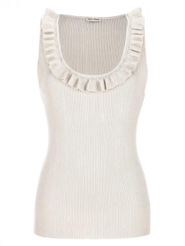 Пуловер с круглым вырезом