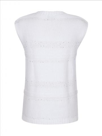 Пуловер с круглым вырезом