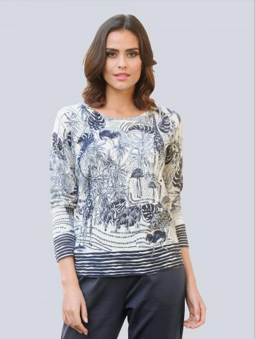 Пуловер с круглым вырезом