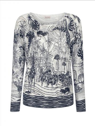 Пуловер с круглым вырезом