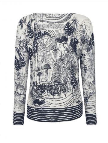 Пуловер с круглым вырезом