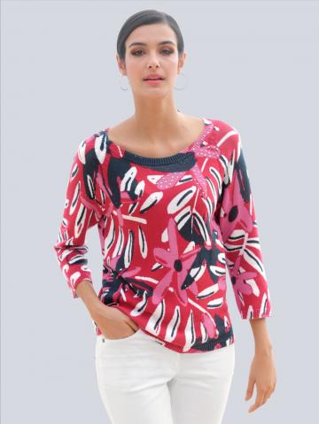 Пуловер с круглым вырезом