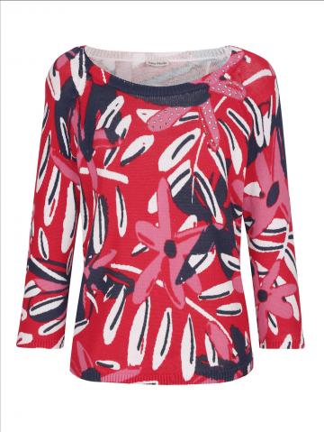 Пуловер с круглым вырезом