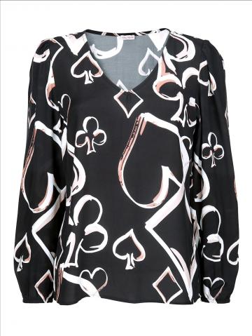 Блузка с длинным рукавом