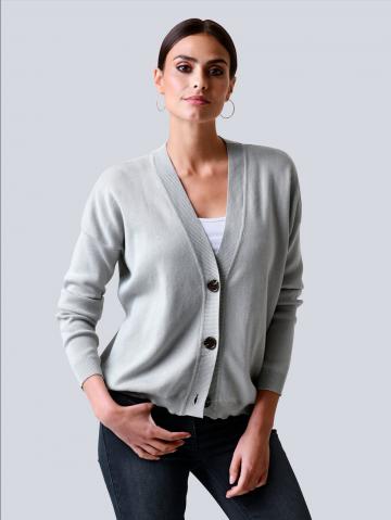 Длинная вязаная кофта