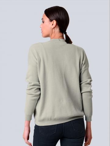 Длинная вязаная кофта