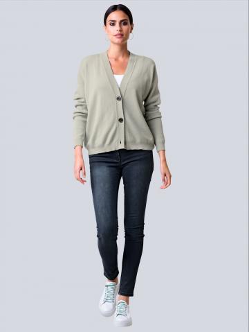 Длинная вязаная кофта